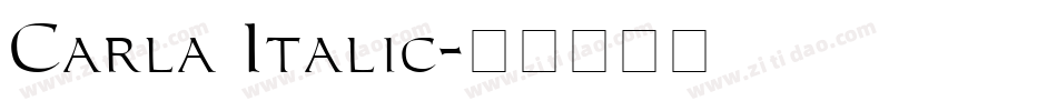 Carla Italic字体转换